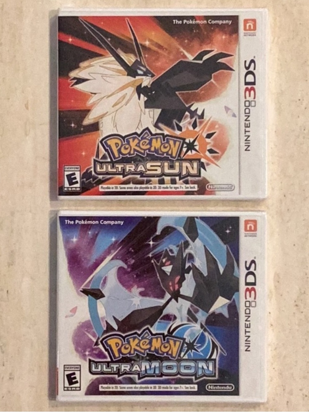 New Pokemon Ultra Sun Nintendo 3DS Game & Pokemon Ultra Moon 3DS New & Sealed